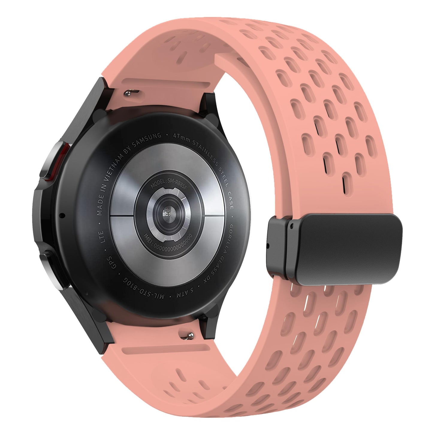 Silicone Strap for Samsung Galaxy Watch 6 5 4 40mm 44mm 5Pro 45mm Magnetic Buckle Band 6 Classic 43mm 47mm No Gaps Bracelet 42mm