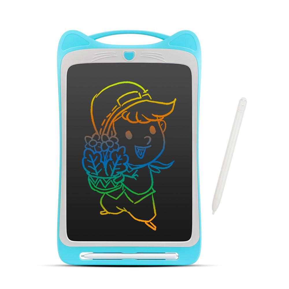 9/12 Inch Colorful Display LCD Writing Tablet Cat Digital Drawing Tablet with Lock key Portable Electronic Handwriting pads Children's Painting Tools Writing Board Kids Educational Learning Pad