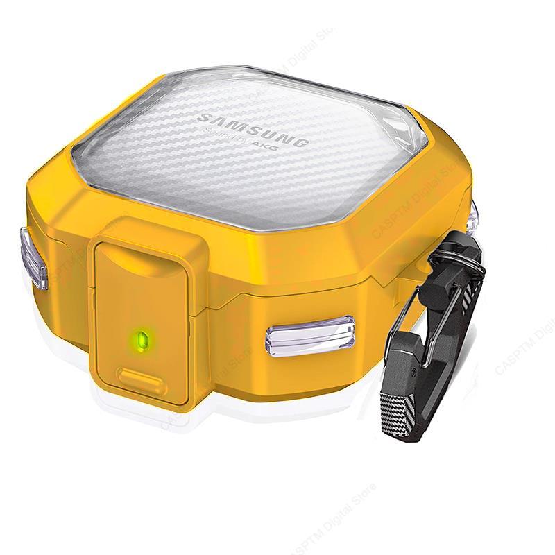 Case Galaxy Buds 2 Pro Transparent Carbon Fibre Pattern Cover For Samsung Galaxy Buds Live 2 Pro Buds2 2Pro FE Cases Clear Funda