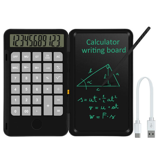 6.5 inch Calculator Writing Tablet Portable Smart LCD Graphics Handwriting Pad Board drawing tablet paperless with rechargeable Drawing Pad Painting Electronics Tools