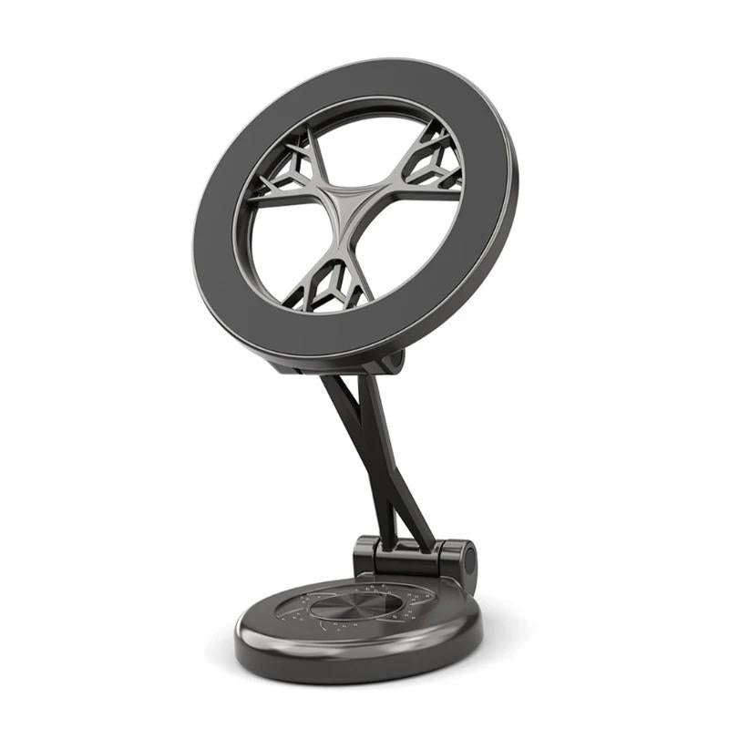 All Metal Strong Magnetic Car Phone Holder for iPhone 16 15 14 13 12 Cellphone Holder 360 Degree Rotating Car Dashboard Mounted Phone Stand