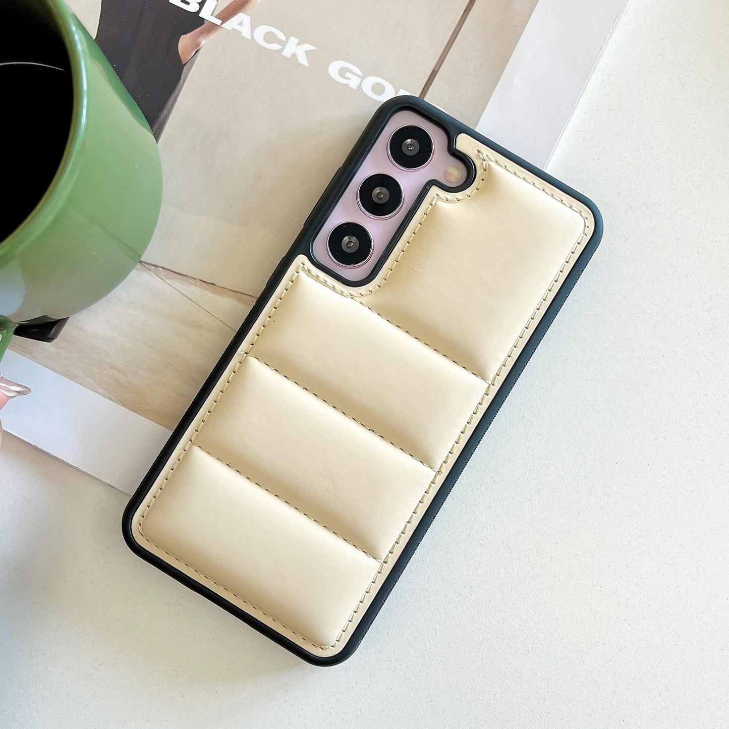 Luxury Fashion Down Jacket Phone Case For Samsung S24 Ultra S23 Plus S22 Plus S22 Ultra Back Cover