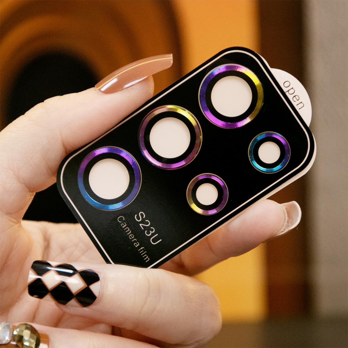 Camera Lens Protector Aluminum Alloy Metal Tempered Glass Camera Film For Samsung S25Ultra S25 S25Plus S24 Ultra S24FE