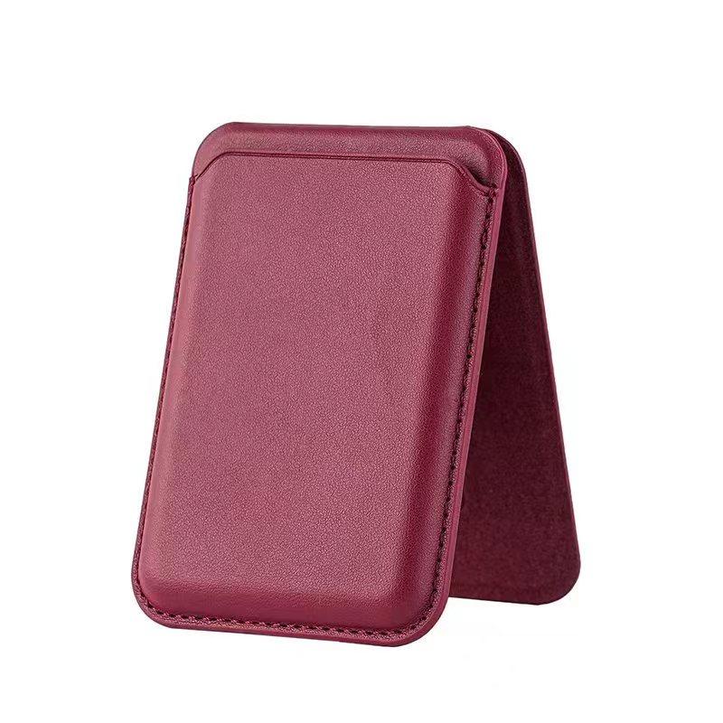 Magnetic Folding Wallet Card Holder Kickstand Leather Case for Magsafe iPhone 16 15 14 13 Pro Max 12 Mini Plus Magnetic Stand Cover