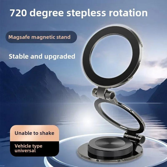 Car Navigation Phone Holder Vacuum Magnetic Foldable Rotating Absorption New Model Mobile Phone Stand Motorcycle Equi for Smart Phone Accessories