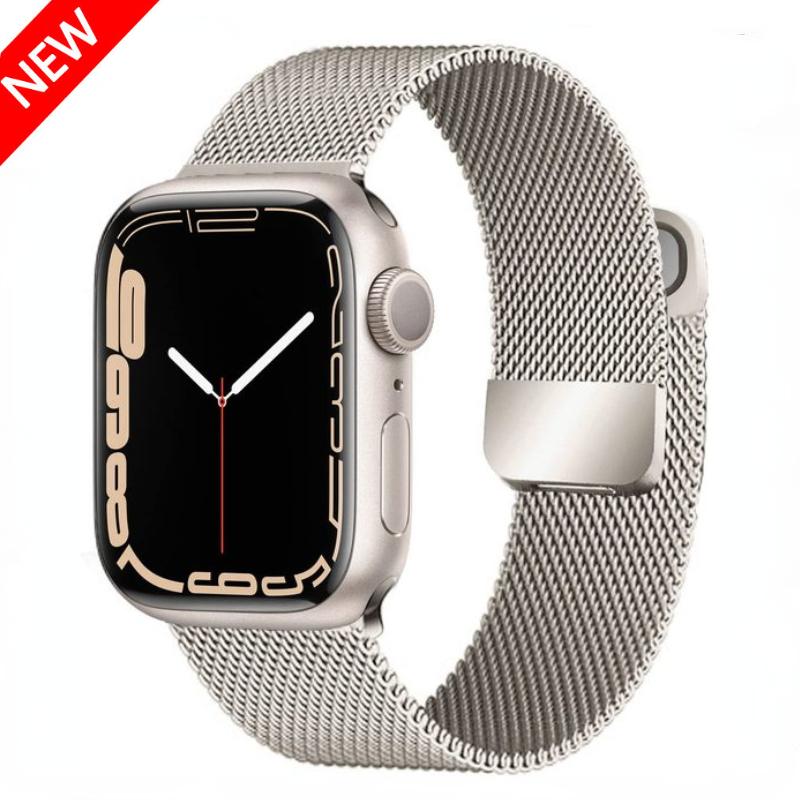 Milanese Loop Band for Apple watch Ultra 8 7 6 5 4 SE 45mm 49mm 44mm 41mm 40mm Metal Magnetic Double Section Strap iWatch 3 42mm