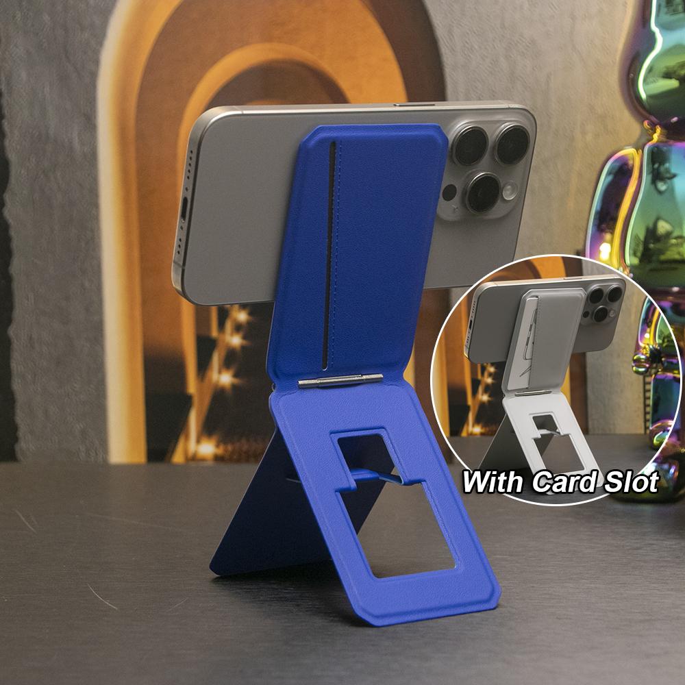 For Magsafe Smart Phone Stand Multi-functional Magnetic Portable Holder Rotating Tripod with Card Slot For iPhone 16 15 14 13 12 Pro Max For Samsung S25 S24 Cellphone Accessories