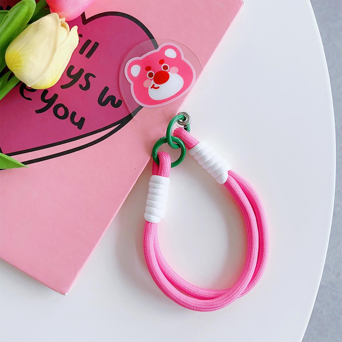 New Cartoon Phone Lanyard, For iPhone Wristband, Colorful Cartoon Lanyard, Safety Card Anti-drop Rope