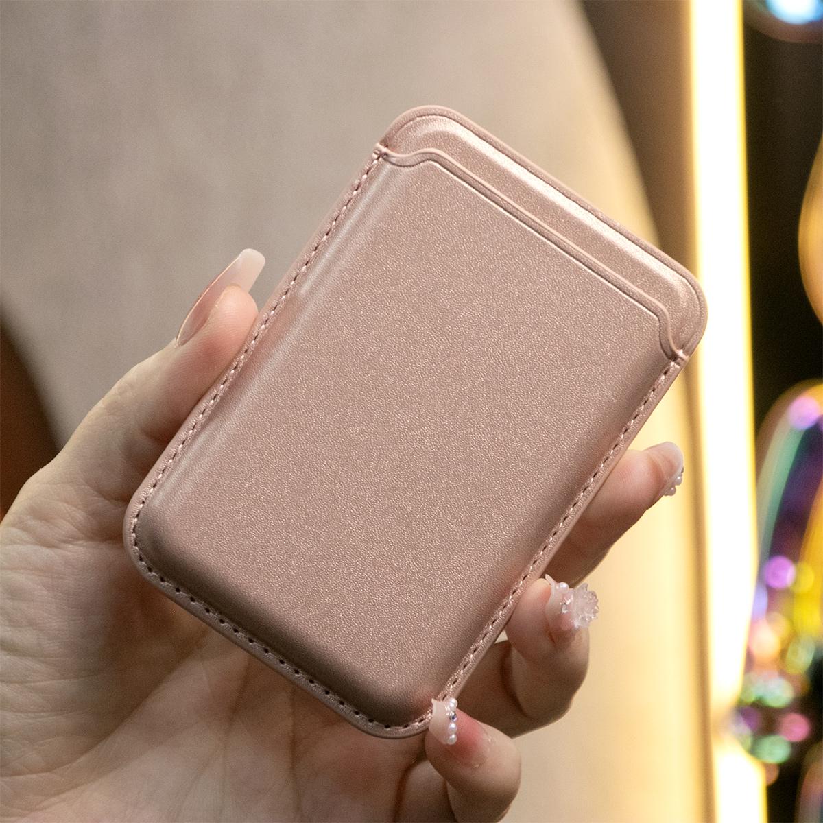 For Magsafe Magnetic Leather Slot Card Holder Wallet Case For iPhone 16 15 14 Pro Max 13 12 For Samsung S24 S23 Ultra Accessories