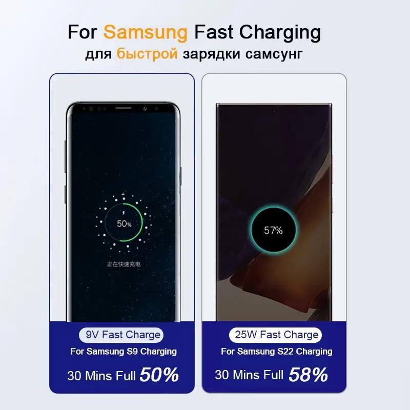 PD 45W USB C Cable For Samsung Galaxy S20 S21 S22 S23 S24 Ultra Note 10 5G 20 A53 A54 Super Fast Charging USB Type C Data Cable