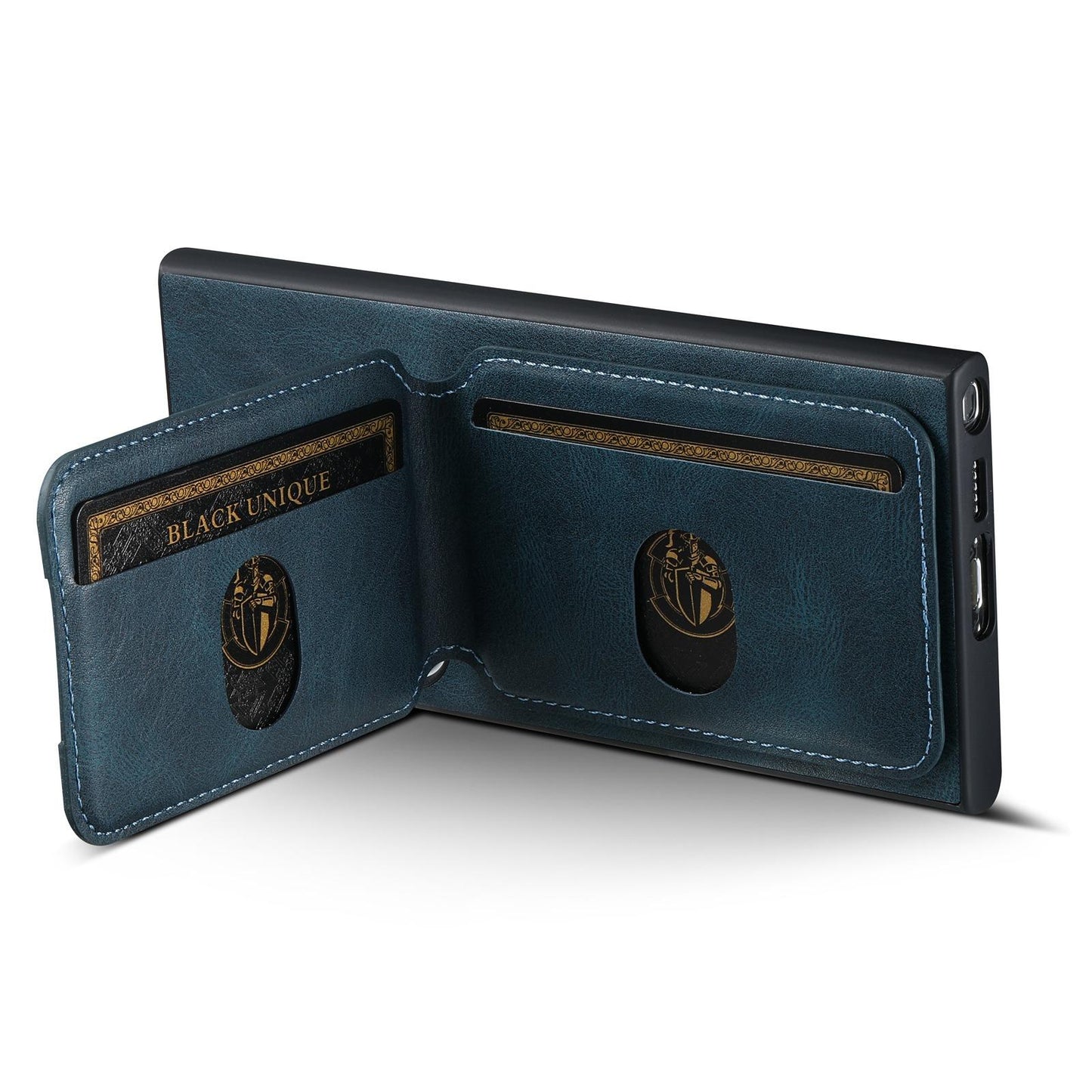 For Samsung S25 S24 S23 S22 Note20 Ultra Plus Phone Case, Smooth Surface Oil Wax Pattern Flip Wallet Durable Faux Card Slot Leather Kickstand Magnetic Clasp Shockproof Phone Case