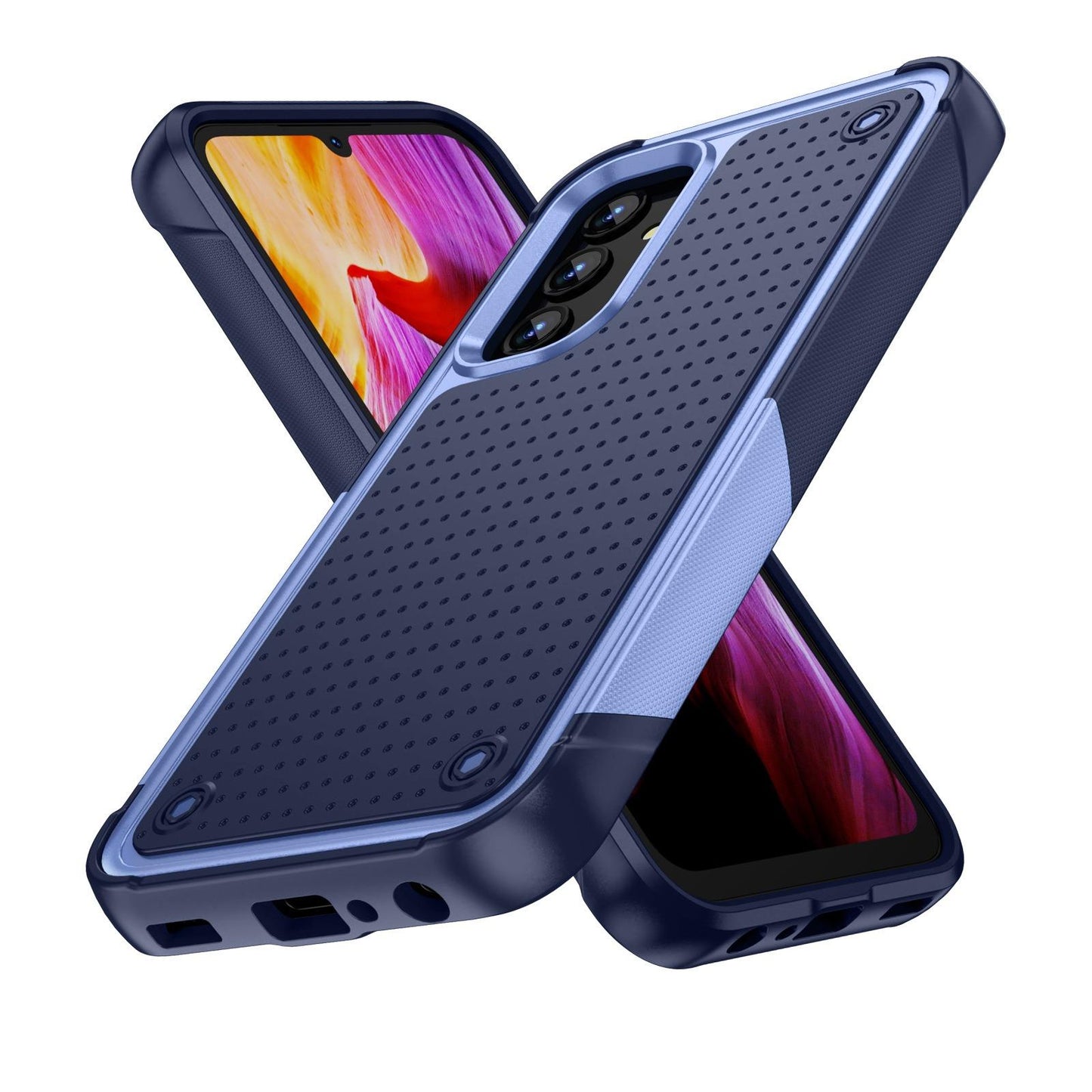 Anti-Dust Fall Heavy Duty Protection Shockproof Phone Case for Samsung S25Ultra S24 S23FE S23 S22 A14 A15 A54 A53 Hard Full Cover