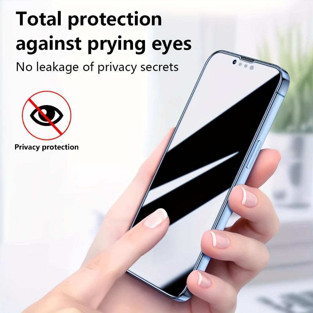 2 Pieces For iPhone 16 15 14 13 12 11 XR X XS Max Plus Pro Max, 360 Degree Anti-peeping Privacy Screen Protectors