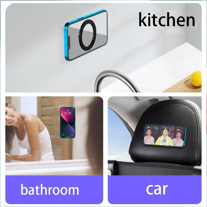 Magnetic Ring Holder For iPhone 16 15 14 13 12  Magnet Wall Mobile Phone Holder Magnetic Car Phone Stand for Magsafe case iPad Tablet