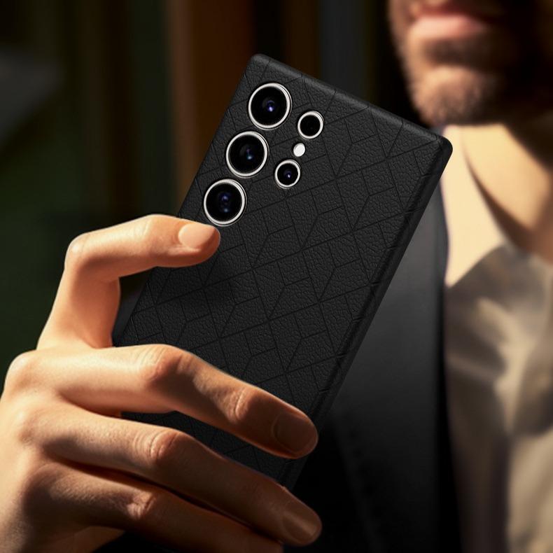 Matte Leather Strong Magnetic Slim Premium Elegant Phone Case For Samsung S24Ultra S24 S23Ultra S23 Shockproof Hard Full Cover