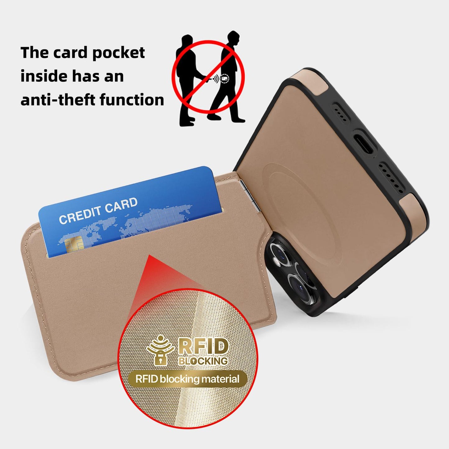 Wave Down Jacket holder Phone Case For iPhone 11 12 13 14 15 Pro Max Plus For Magsafe Wireless charging Shockproof Phone Cover