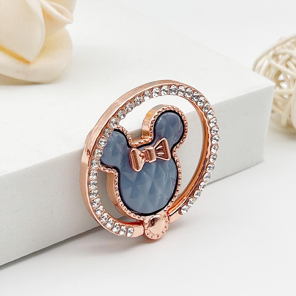 Phone Case Mouse Head Plating Bear Teddy Ring Small Phone Stands