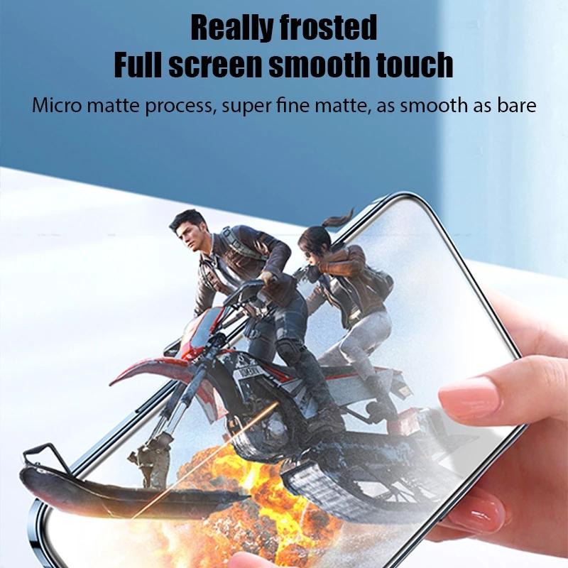 1 Piece Matte Privacy Screen Protector For iPhone 16ProMax 16 15 14 13 12 11 Pro Max Anti-Fingerprints Anti-Glare Screen Protector Anti-Spy Tempered Glass