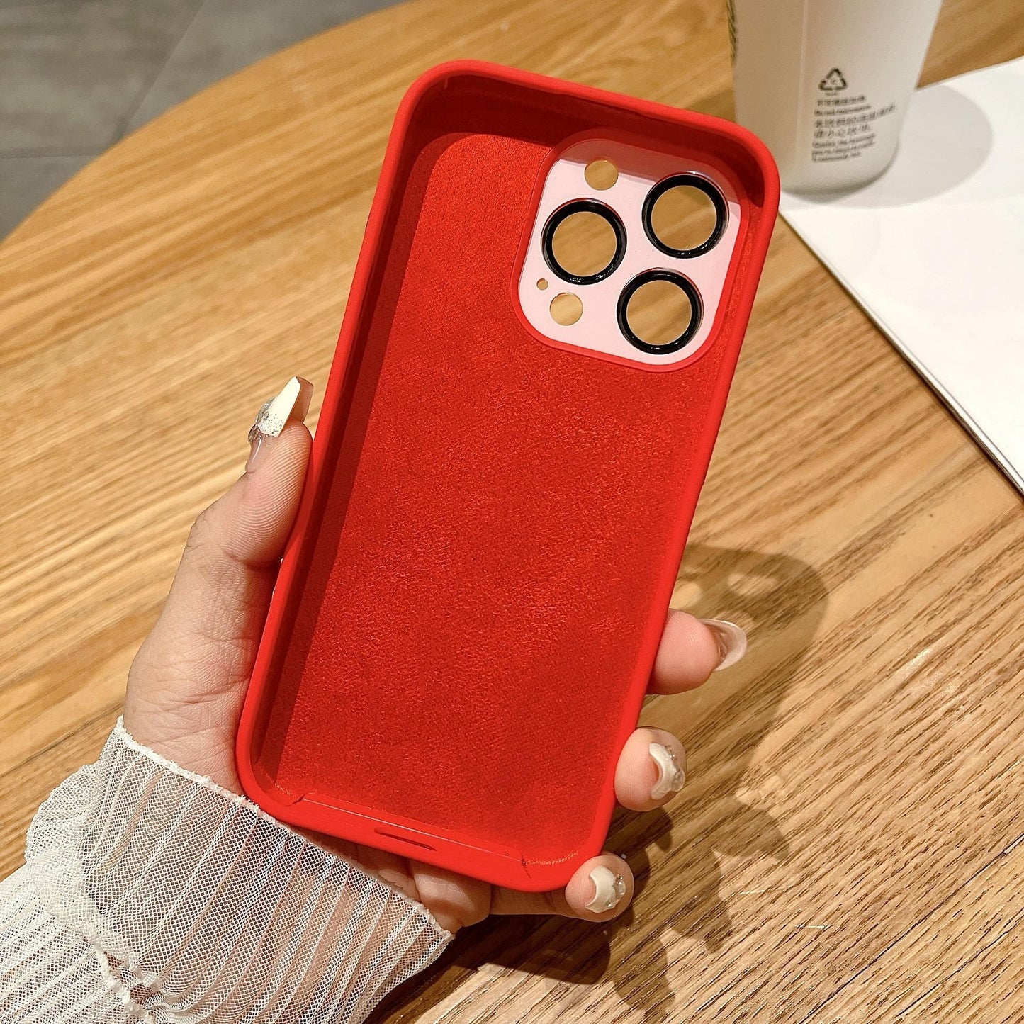 Matte Magnetic Silicone Slim Phone Case With Len Protector For iPhone 16ProMax 15 14 13 12 11 Skin Feel Shockproof Soft Full Cover