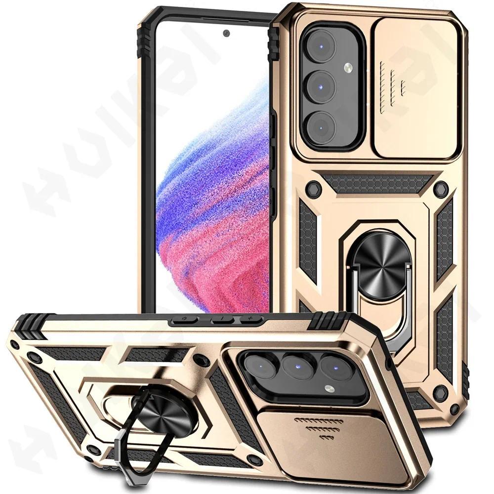Heavy Duty Protection Magnetic Kickstand Case For Samsung Galaxy A54 A34  A14 S23 S22 S21 Ultra Plus FE Kickstand with Camera Protection Rugged Military-Grade Drop Cover