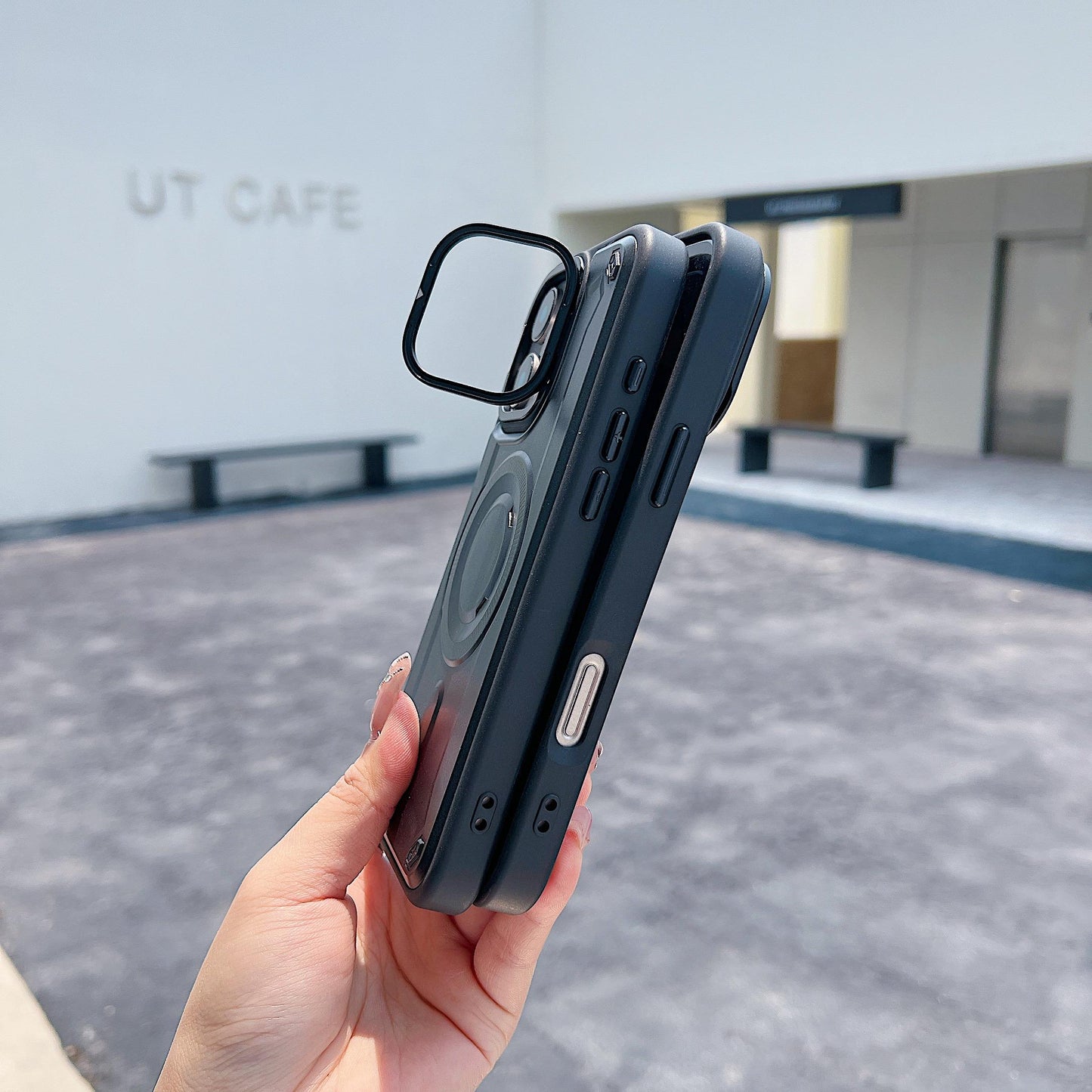 Anti-Dust Anti-Fall Heavy Duty Protection Shockproof Strong Magnetic Phone Case With Camera Kickstand for iPhone 16ProMax 16 15 14 13 12 11 Bumper Matte Hard Cover