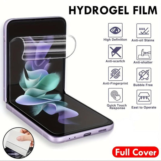 High Definition Hydrogel Film Screen Protector For Samsung Galaxy Z Flip 6, Galaxy Z Flip 5, Galaxy Z Flip 4, Galaxy Z Flip 3 5G