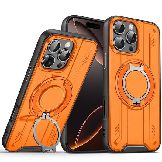 Dust-proof Protection Phone Case Portable 360 Rotating Metal Kickstand For iPhone 16ProMax 16 15 14 13 12 11 Support Wireless Charging Bumper Shockproof Hard Full Cover