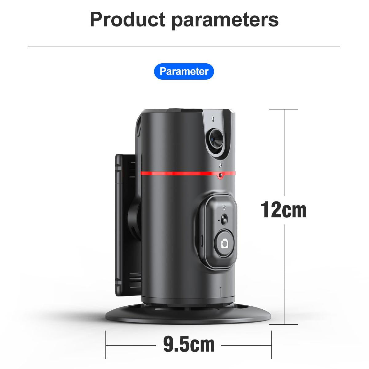 Stabilisateur de téléphone Suivi facial intelligent avec lumière de remplissage amovible Support de téléphone Perche à selfie sans fil Trépied pour diffusion en direct Nouveau