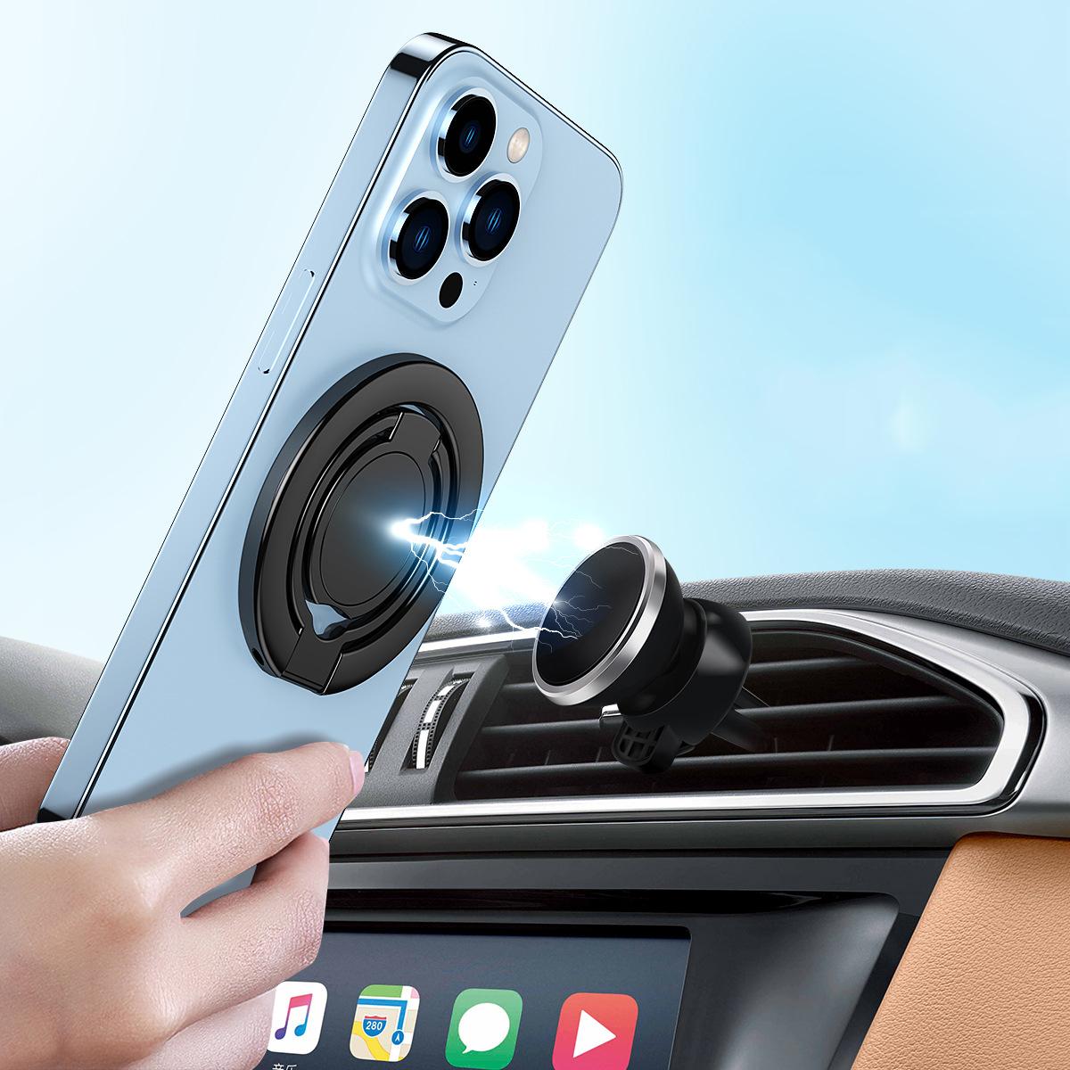 Magnetic Kickstand Phone Ring Holder Grip Ultra Thin Phone Holder Desk Finger Phone Ring Grip Metal Telescopic Foldable Ring Stand