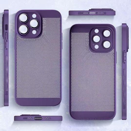 For iPhone 16 15 14 13 Pro Max Phone Case, Ultrathin Cooling PC Luxury Built-in Camera Protector Heat Dissipation Hard Full Cover