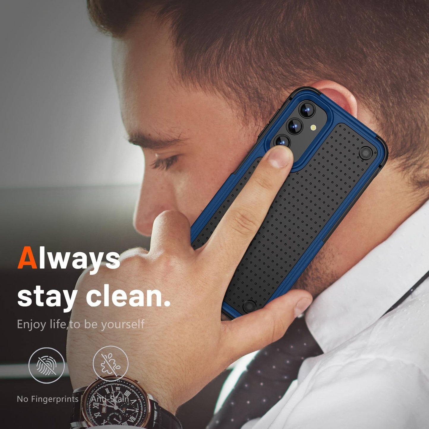 Anti-Dust Fall Heavy Duty Protection Shockproof Phone Case for Samsung S25Ultra S24 S23FE S23 S22 A14 A15 A54 A53 Hard Full Cover