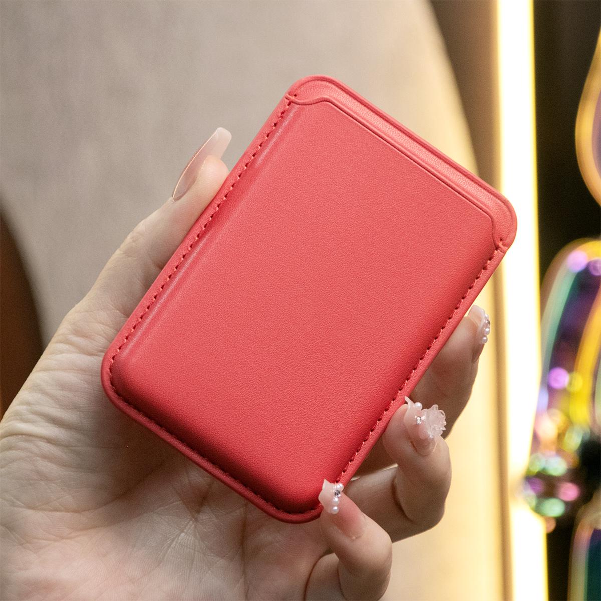 For Magsafe Magnetic Leather Slot Card Holder Wallet Case For iPhone 16 15 14 Pro Max 13 12 For Samsung S24 S23 Ultra Accessories