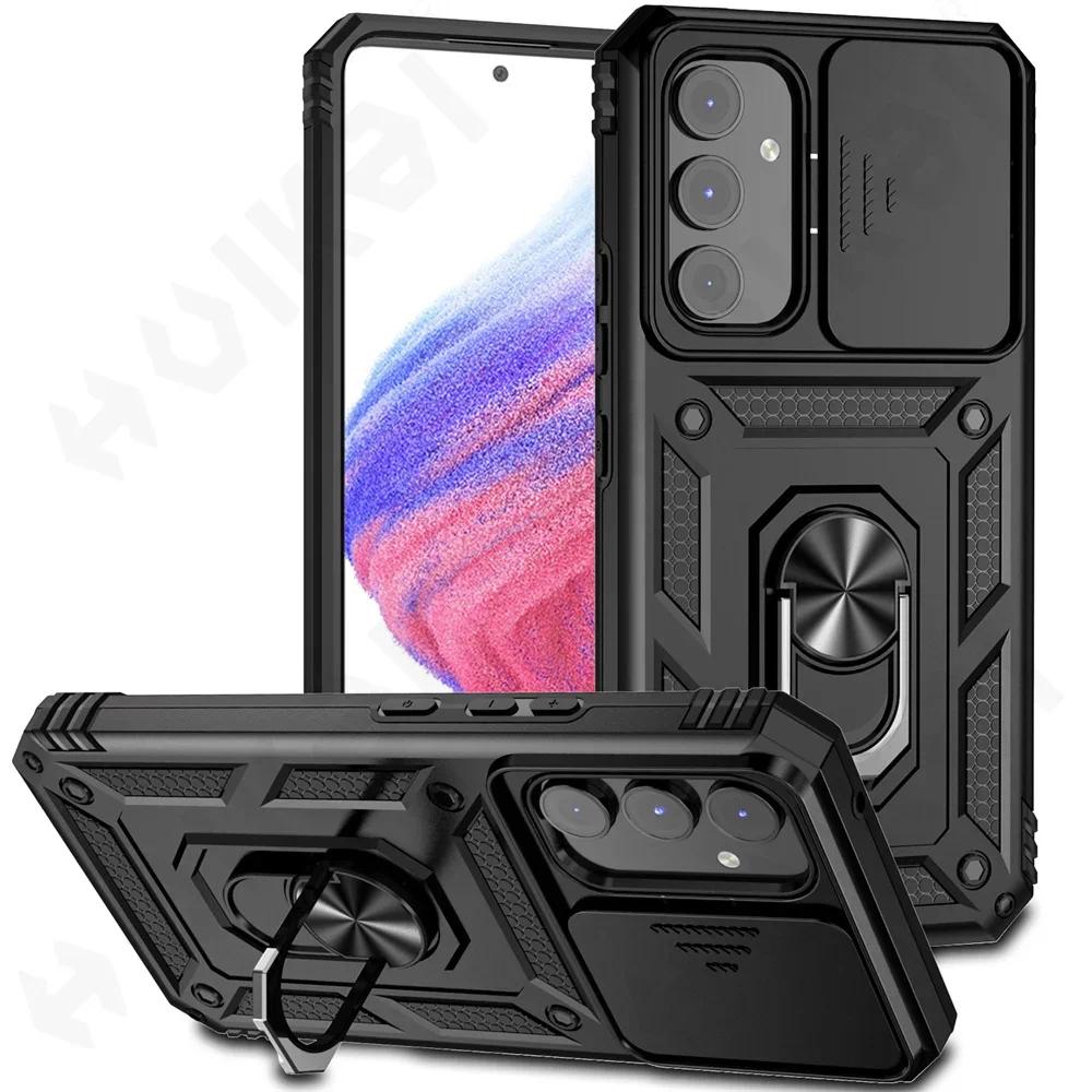 Heavy Duty Protection Magnetic Kickstand Case For Samsung Galaxy A54 A34  A14 S23 S22 S21 Ultra Plus FE Kickstand with Camera Protection Rugged Military-Grade Drop Cover