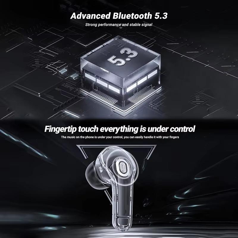 Multiple Colors TWS True Wireless Gaming Earphones ENC Noise Reduction Bluetooth Earbuds with LED Digital Display Bluetooth 5.3, In-Ear Comfort, Long Battery Life Headphone for iPhone Xiaomi Android