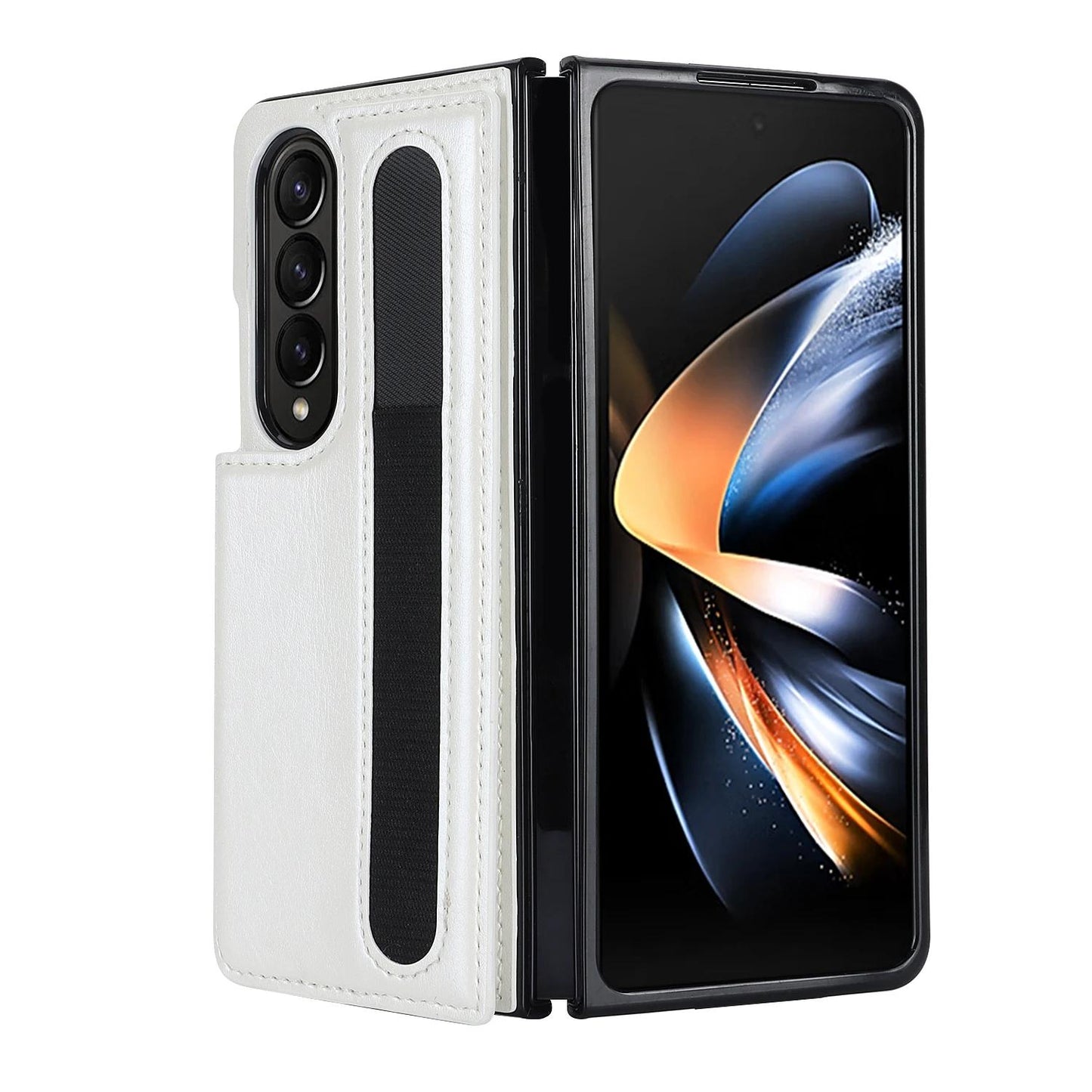 PU Leather Purse Phone Case for Samsung Galaxy Z Fold 6 5 4 3 Fold6 Fold5 Fold4 5G Pen Slot Card Holder Shockproof Stand Cover