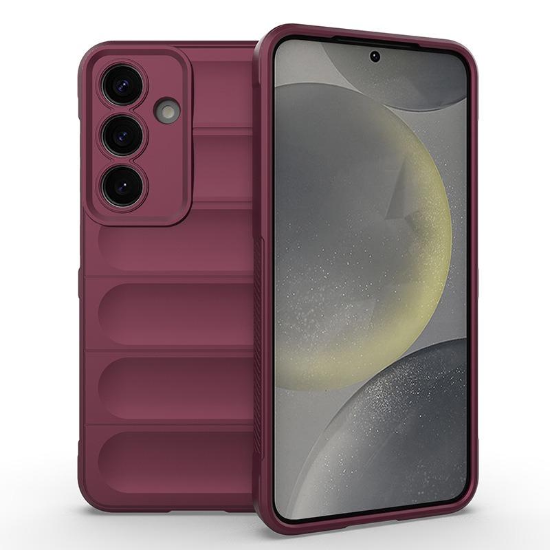 Matte Silicone Heavy Duty Protection Phone Case For Samsung S25Ultra S25 S24 S23 Skin Feel Bumper Shockproof Soft Full Cover