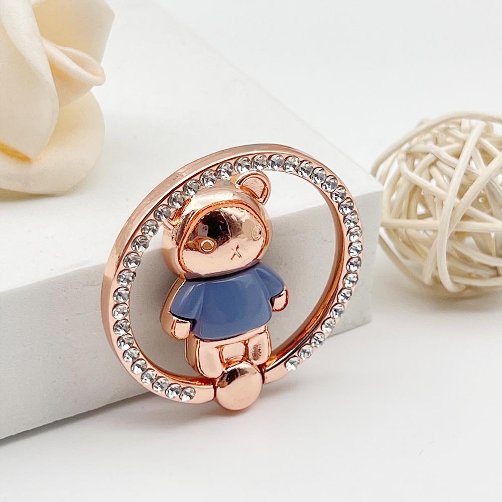 Phone Case Mouse Head Plating Bear Teddy Ring Small Phone Stands