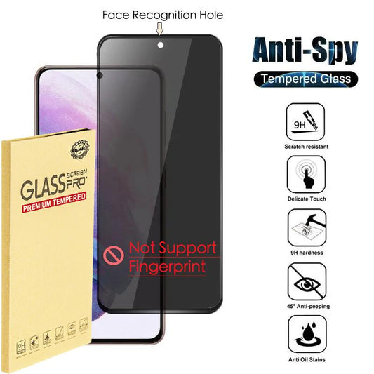 3D Privacy Full Cover Glass Screen Protector Tempered Films For Samsung S24 S23 S21 Ultra S20 Plus Note 20 Ultra S22 Ultra 5G Note10 S10 A05 A14 A15 A25 A34 A35 A54 A55 A73