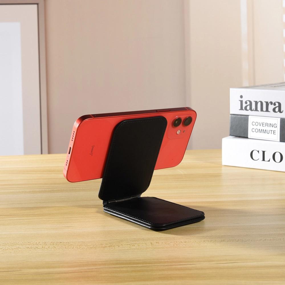 Adjustable Foldable Wallet Phone Holder Selfie Stick Function Stand with Card Bag For Apple Desktop Phone Stand Holder for IPhone 16 15 14 13 12 Pro Max Plus Magnetic Holder