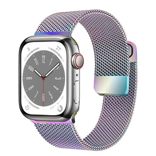Milanese Loop Band for Apple watch Ultra 8 7 6 5 4 SE 45mm 49mm 44mm 41mm 40mm Metal Magnetic Double Section Strap iWatch 3 42mm