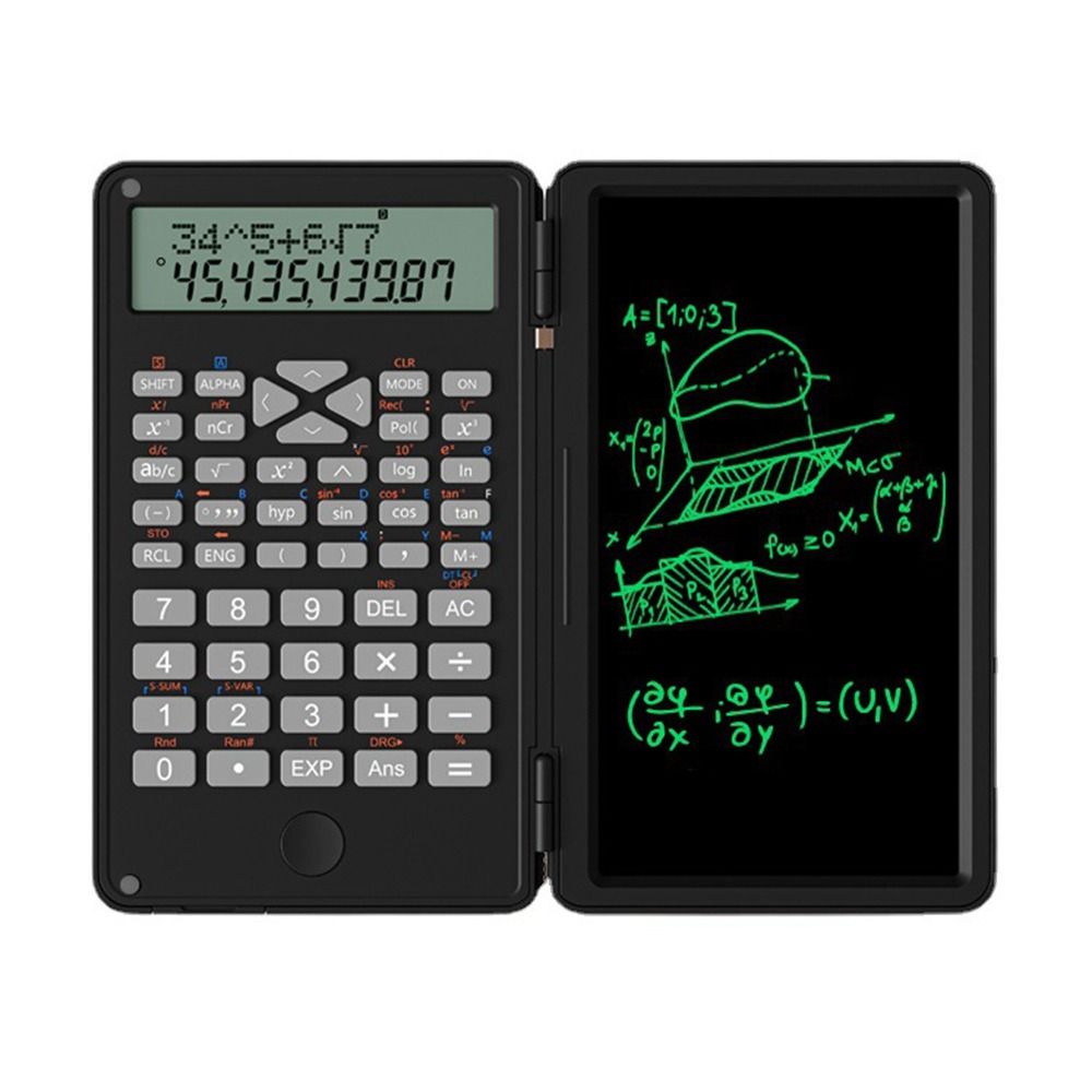6 inch Digital Drawing Pad Writing Tablet Foldable Desk Scientific Calculators 12-Digit Digital with an Erasable Writing Tablet Large Display Drawing Pad Painting Electronics Tools