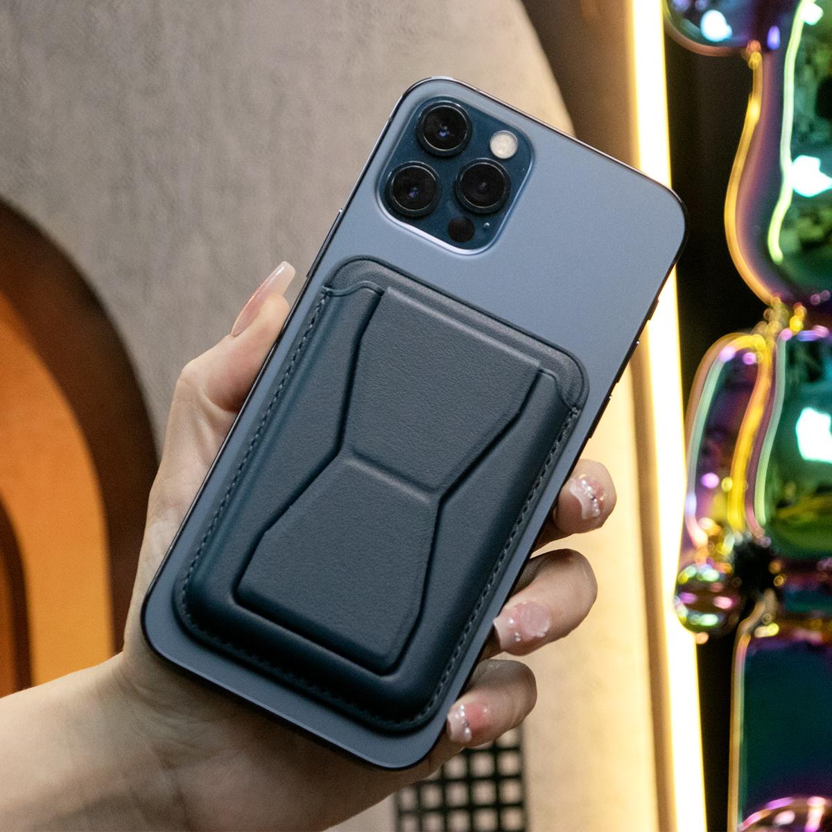 Magnetic Folding Wallet Card Holder Magsafe Leather Case for iPhone 16 15 14 13 11 Pro Max 12 Mini Plus Magnetic Stand Cover