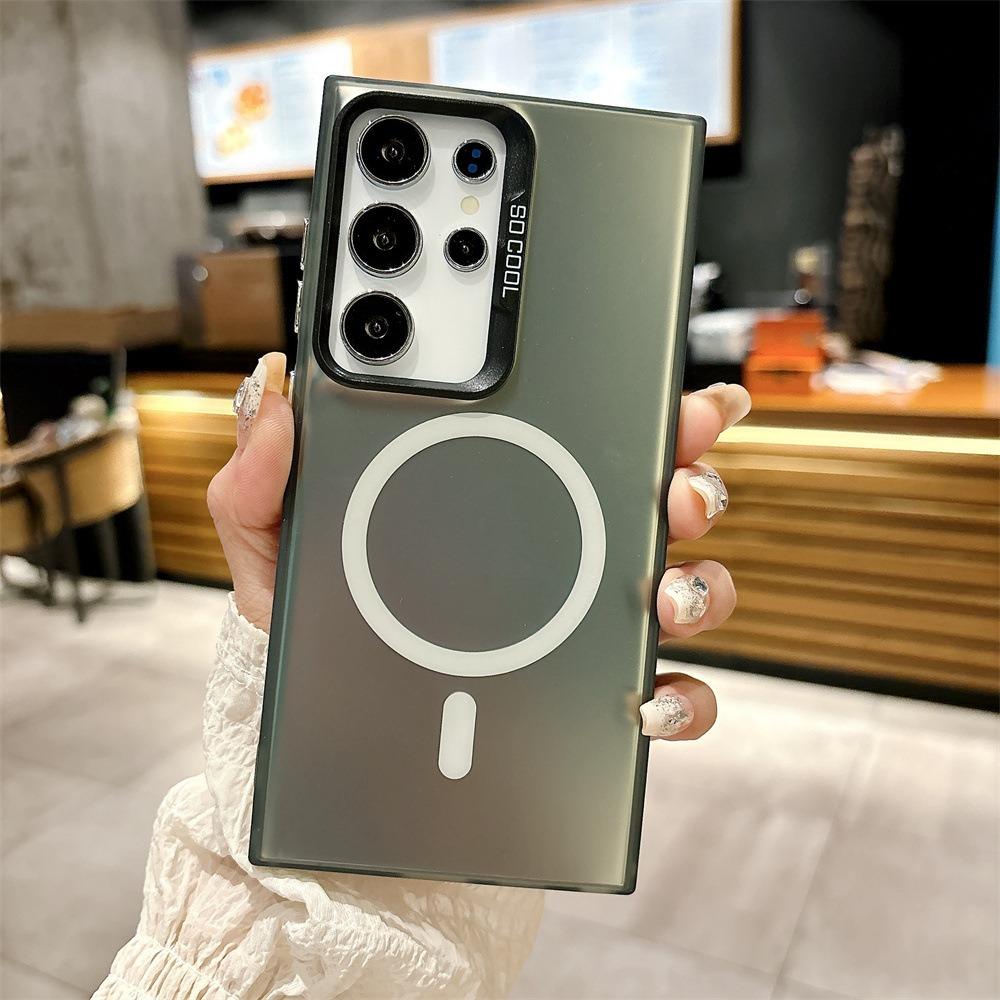 For Samsung A16 A14 A24 A34 A35 A52 A53 A54 A55 A73 A72 Phone Case, Laser Magnetic Gradient Color Acrylic Slim, Full Camera Protection Support Wireless Charging Non-Yellowing Hard Cover