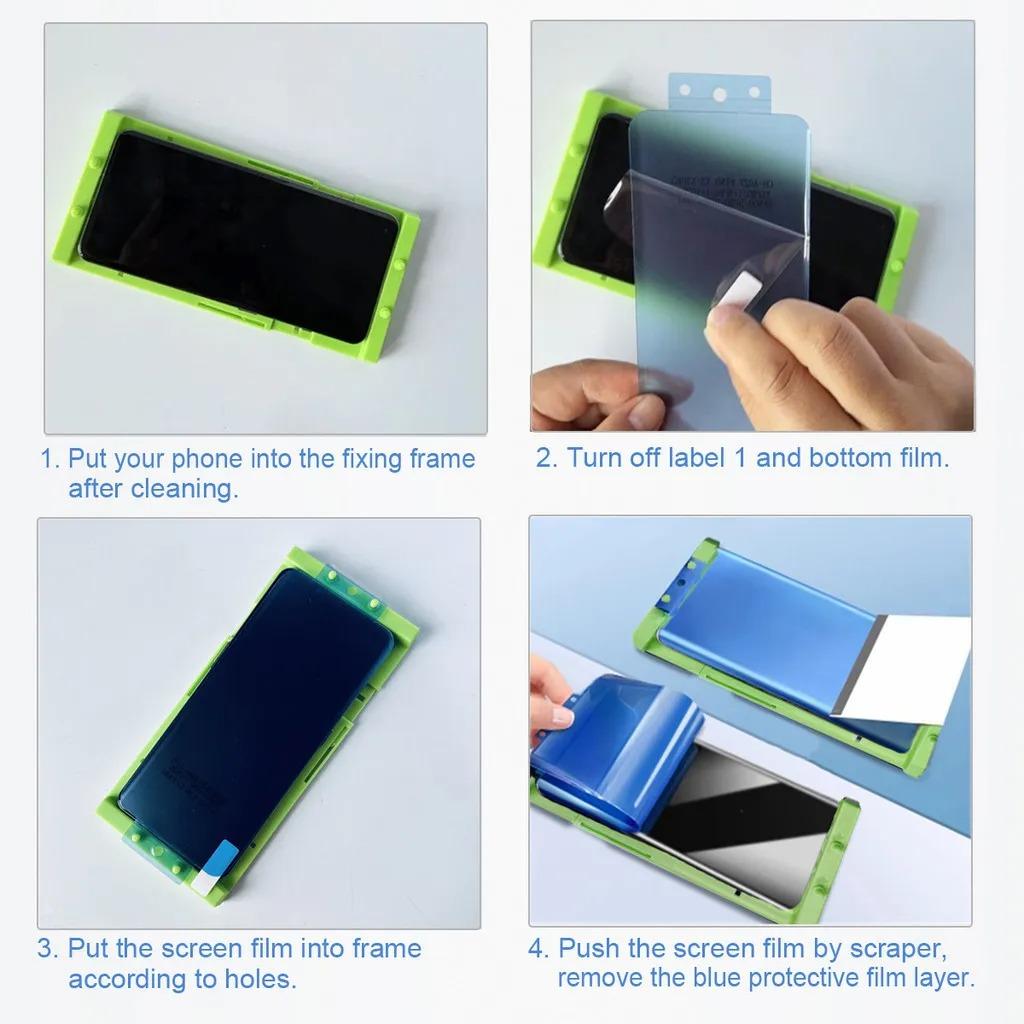 1pc/2pcs HD/Matte/Privacy Coverage Fingerprint Unlock Anti-Broken Ceramic Soft Film For Samsung S25Ultra S25 S24 S23 S22 S21 Note20 Screen Protector with Free Installation Tool