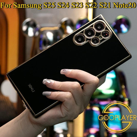 Plating Basic Phone Case For Samsung S25 S24 S23 S22 S21 Note20