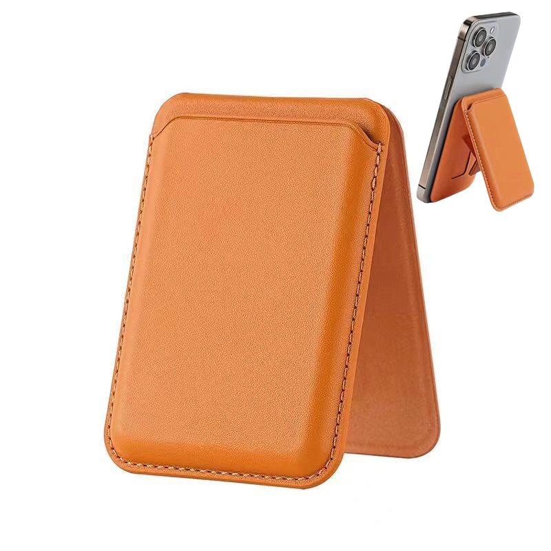 Magnetic Folding Wallet Card Holder Kickstand Leather Case for Magsafe iPhone 16 15 14 13 Pro Max 12 Mini Plus Magnetic Stand Cover