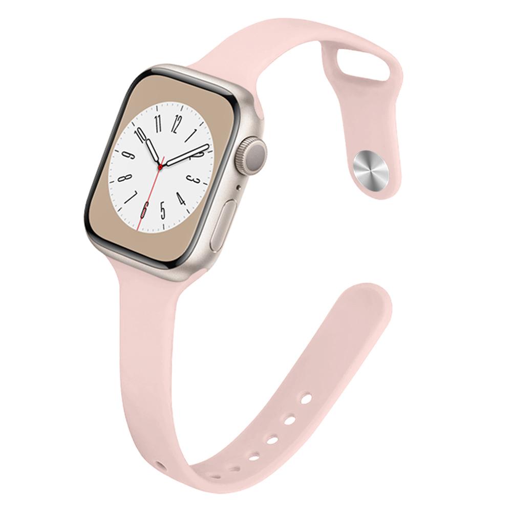 Silicone Sport Strap For Apple Watch Band 44mm 40mm 45mm 49mm 41mm 38mm bracelet iwatch series 9 7 6 5 4 se 8 ultra 2
