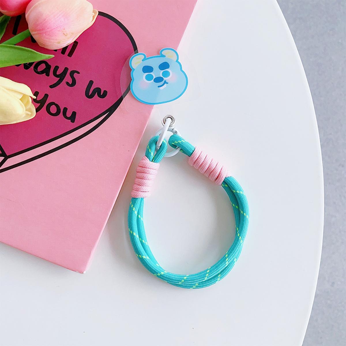New Cartoon Phone Lanyard, For iPhone Wristband, Colorful Cartoon Lanyard, Safety Card Anti-drop Rope