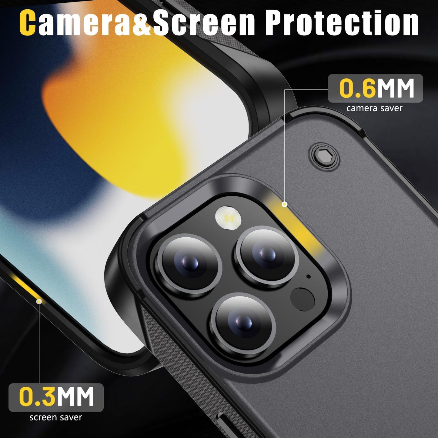 Anti-Dust Fall Heavy Duty Protection Shockproof Phone Case With Kickstand for iPhone 16ProMax 16 15 14 13 12 11 Hard Full Cover