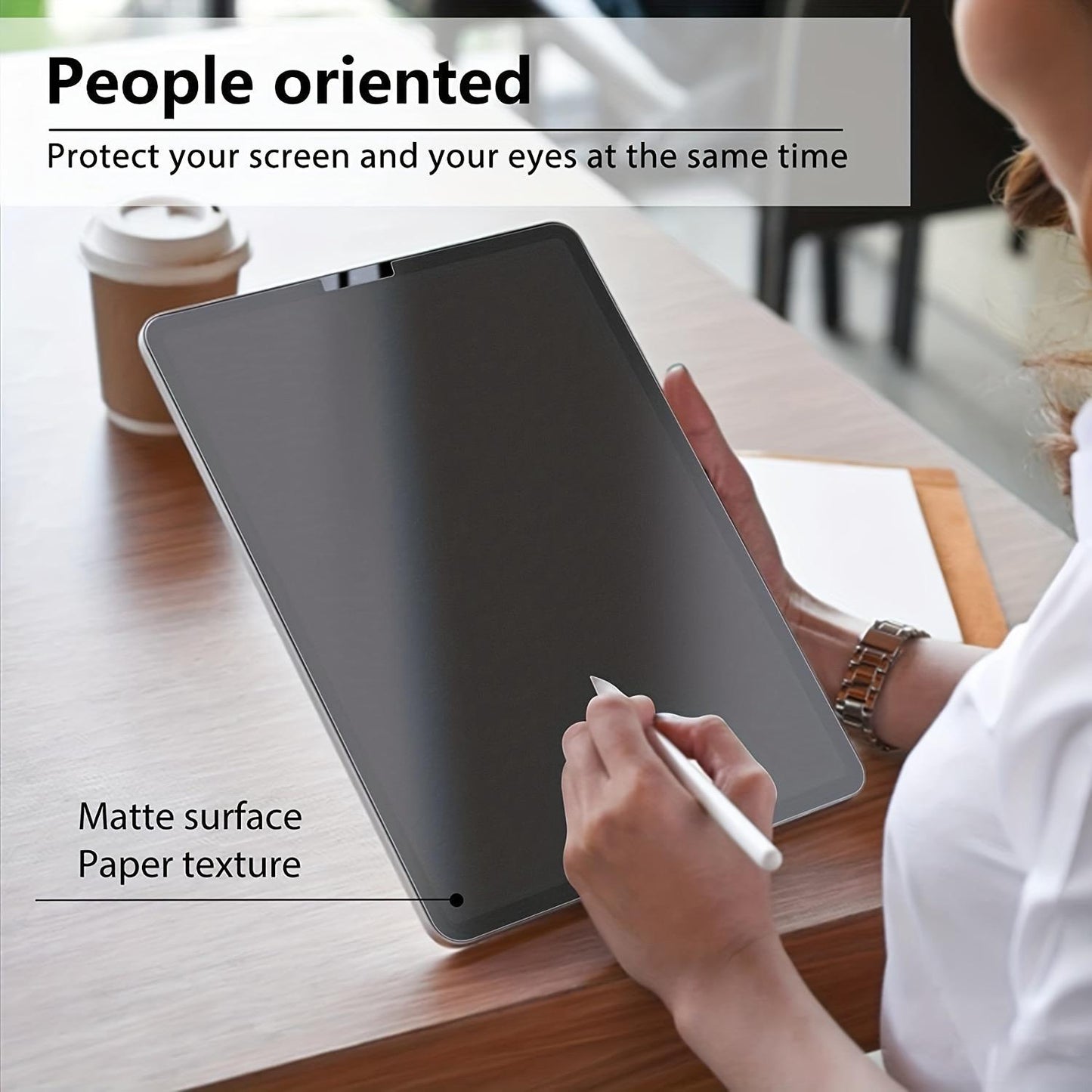 2 Pieces Like Paper Film Screen Protector For Ipad Pro 13 12.9 11 2024 M4 Air 4 5 3 10th 9th 8th 7th Generation Mini 6 Matte Film Writer